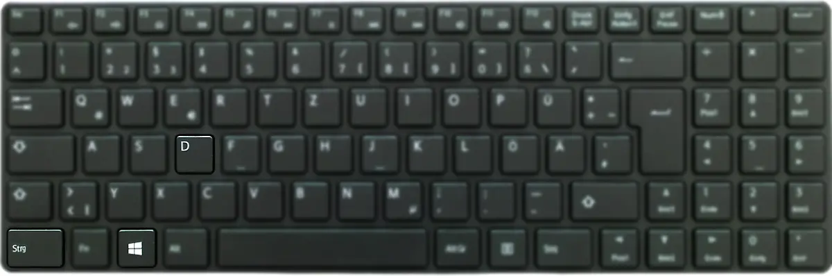 Windows-strg-D