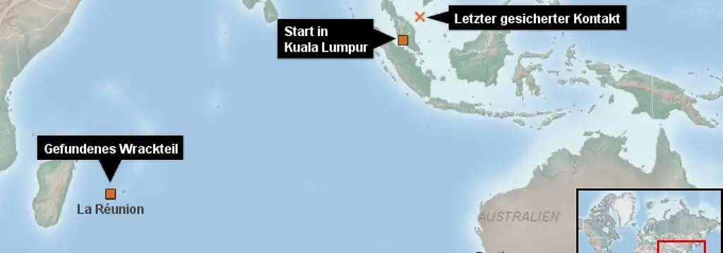 Bild zum Thema Flug MH370 der Malaysia Airlines