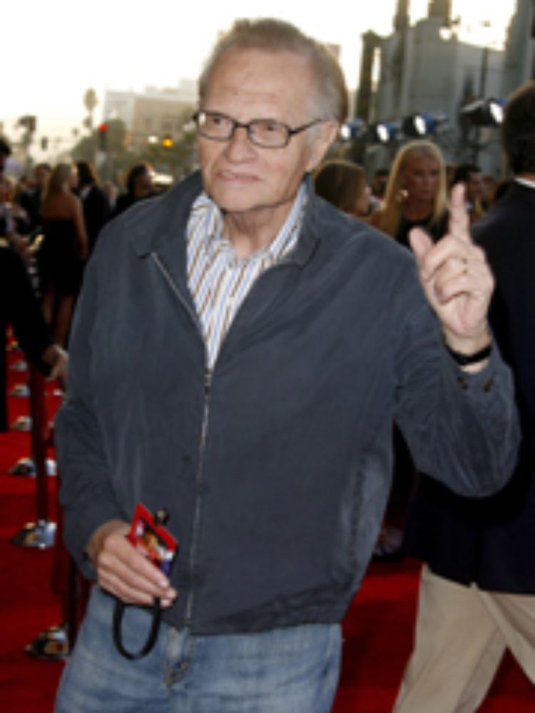 "Ich bin ein Mann von der Straße", meint Larry King.