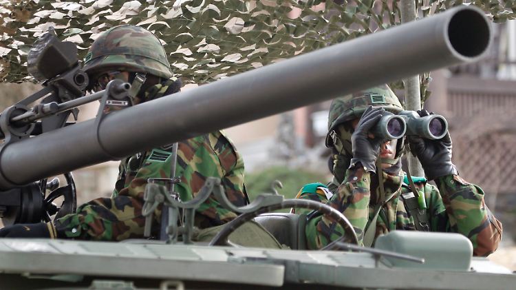 Südkoreanische Soldaten: Den Falschen im Visier.