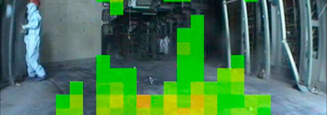 Aufnahme einer Gammastrahlen-Kamera im Reaktor 3 von Fukushima 1.