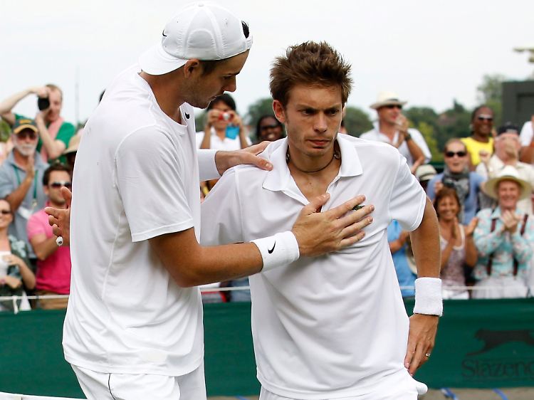 Neuauflage des Vorjahreskrimis: John Isner (l.) trifft wieder auf Nicolas Mahut (r.).