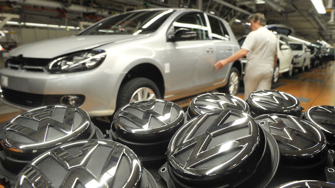 Prall gefüllte Auftragsbücher bei Volkswagen.