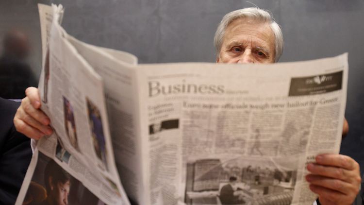 EZB-Präsident Jean-Claude Trichet beim Finanzministertreffen in Luxemburg.