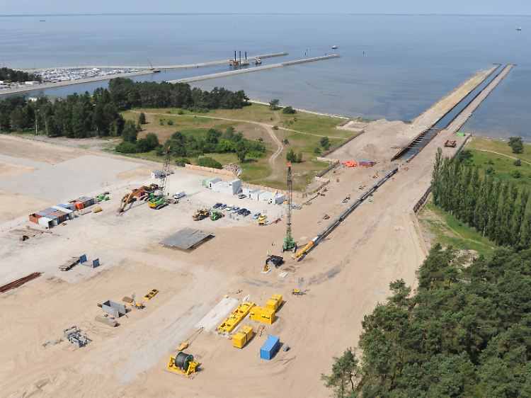 Blick auf die Anlandestelle der Ostsee-Erdgaspipeline in Lubmin (Archivbild von 2010).