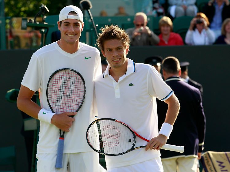 John Isner und Nicolas Mahut.