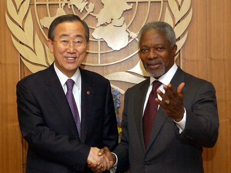 Als UN-Generalsekretär tritt Ban Ki-moon in große Fußstapfen.