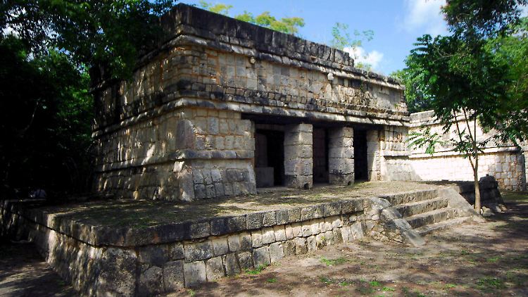 Tempel-Komplex der Maya in Yucatan.