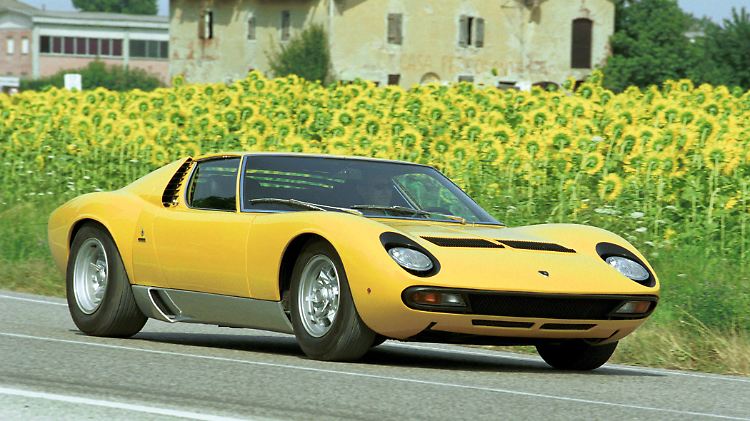 Sportlich, schnittig, schnell: der Lamborghini Miura.