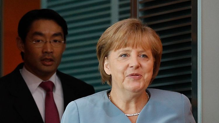 Mit Steuersenkungen ließe Merkel Rösler aus dem Schatten treten.