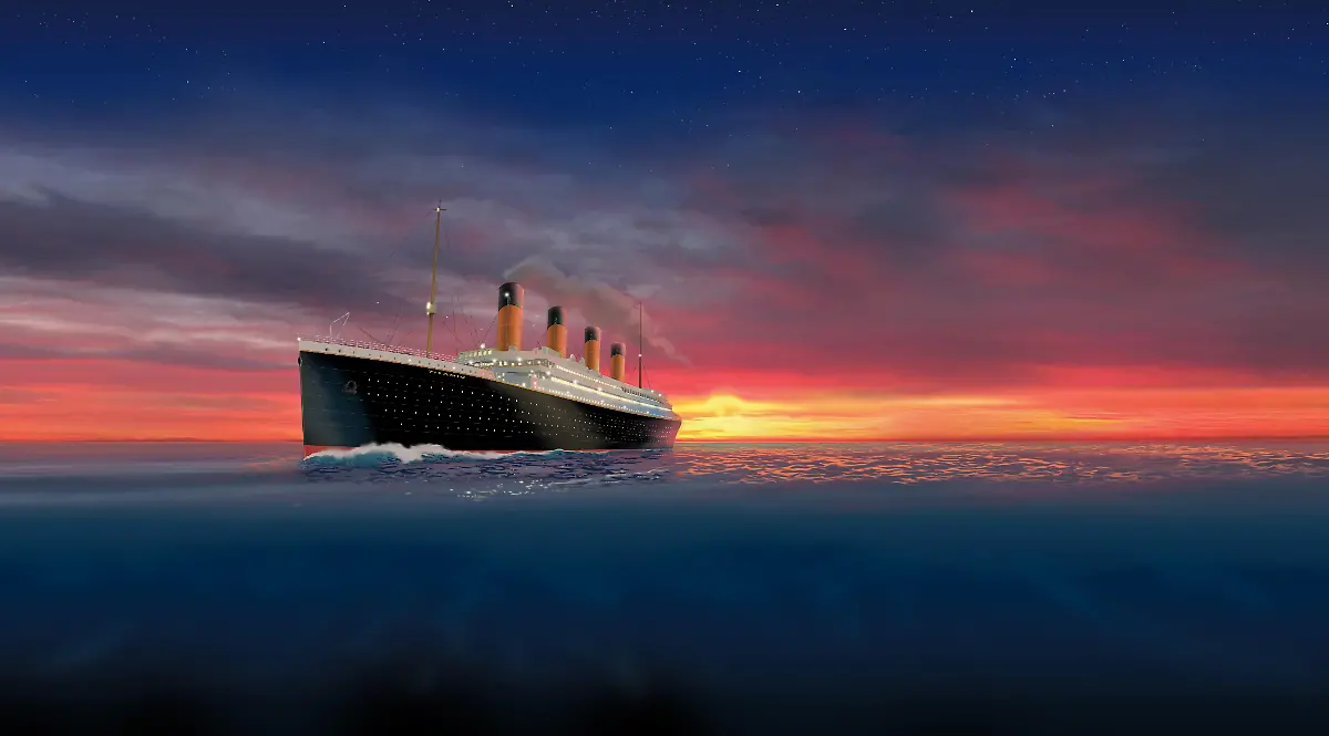 Titanic-im-Sonnenaufgang