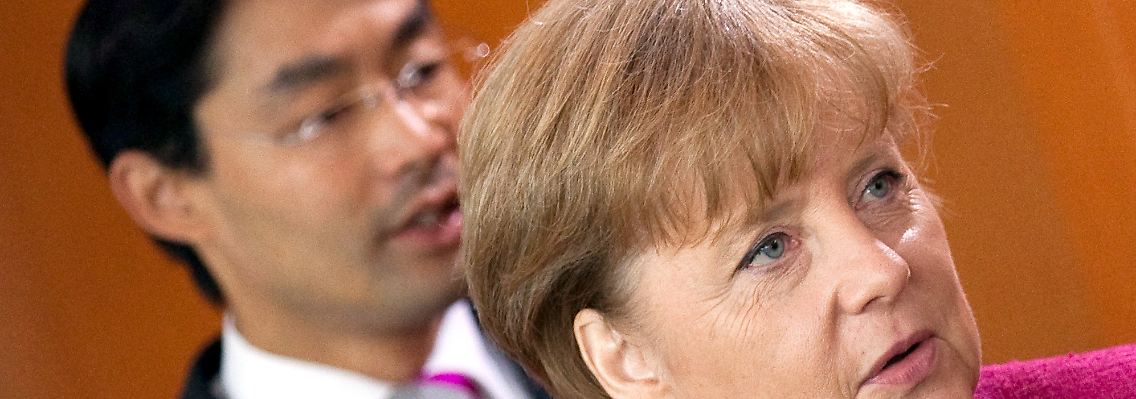 CDU-Chefin Angela Merkel und FDP-Chef Philipp Rösler.