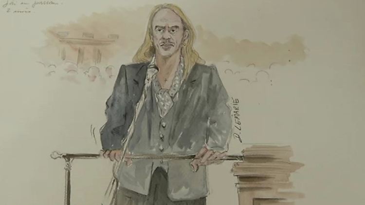 Galliano aus der Sicht des Gerichtszeichners.