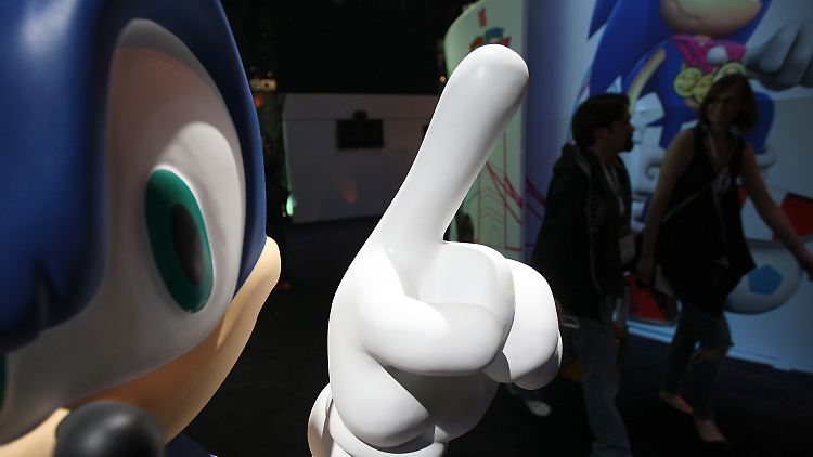 Die Spielfigur Sonic the Hedgehog. Ein blauer Igel, der mit Schallgeschwindigkeit rennen kann. Das Wachstum in den USA hat damit eher weniger zu tun.