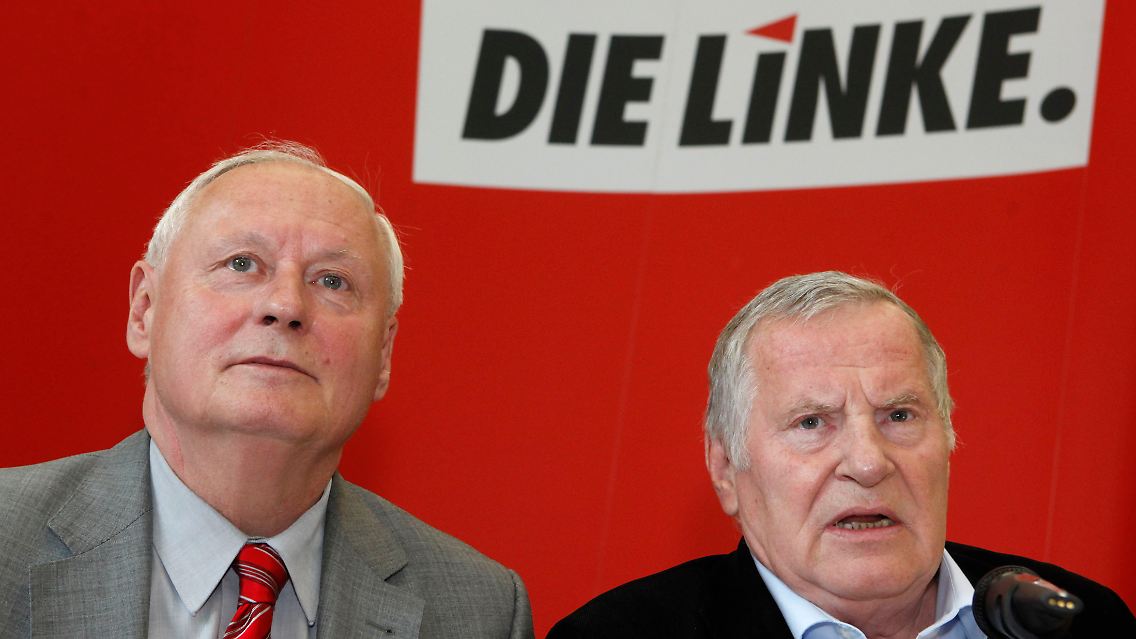 Lafontaine und Bisky: Irgendwie ist der Wurm drin.
