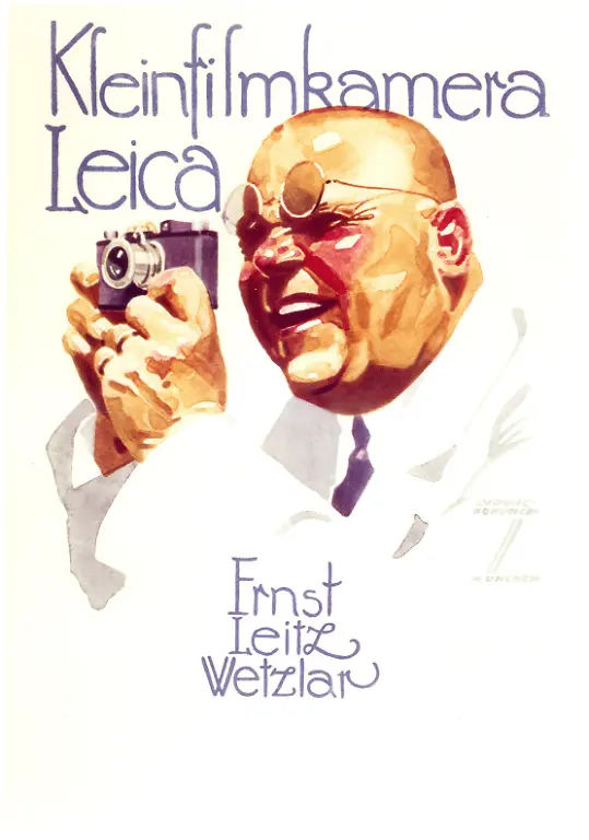 Leica-Anzeigenmotiv-von-Ludwig-Hohlwein-1926-erschienen-in-Die-Reklame-Berlin-1926