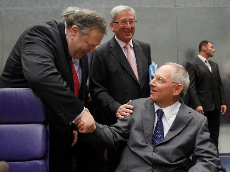Der Neue aus Athen: Anfang vergangener Woche stellte sich Finanzminister Evangelos Venizelos in Luxemburg bei seinen Amtskollegen vor.