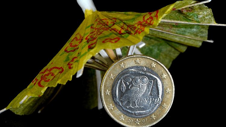 Unter das kleine Schirmchen passt nicht viel mehr als Griechenland.