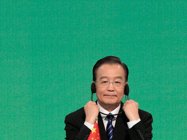 "Angst ist ein schlechter Ratgeber": Chinas Ministerpräsident Wen Jiabao (Archivbild).