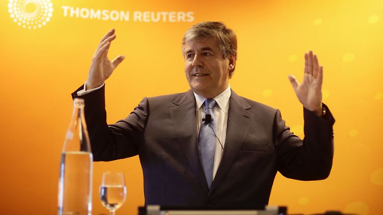 Deutsche-Bank-Chef Josef Ackermann auf der Bankentagung von Reuters in Frankfurt am Main.