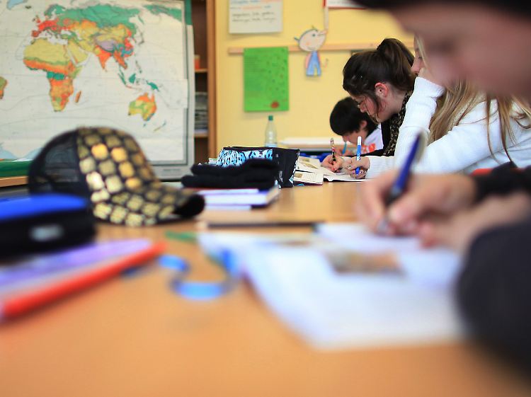 Schüler einer Hauptschule in Arnsberg.