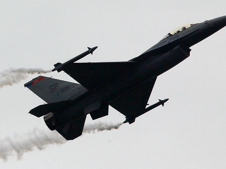 Ein F-16 Jet der US-Air-Force.