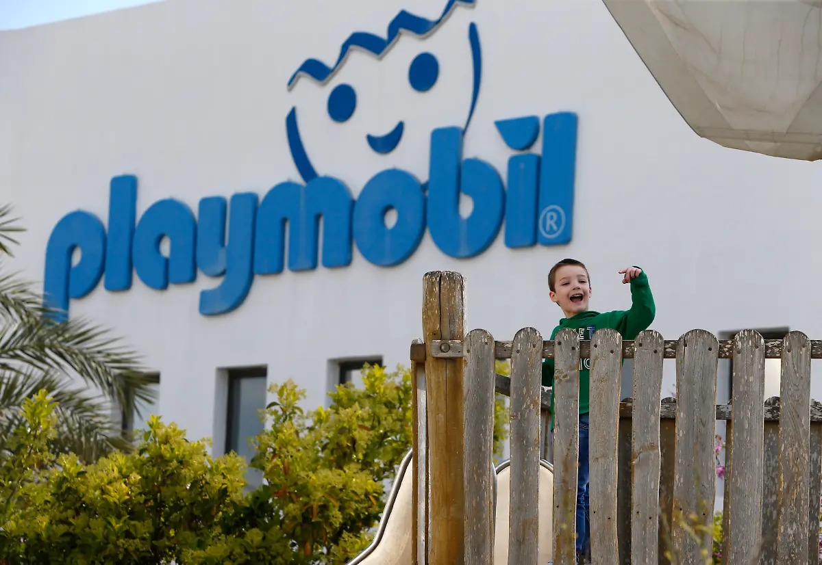 A-child-plays-at-the-Playmobil-FunPark