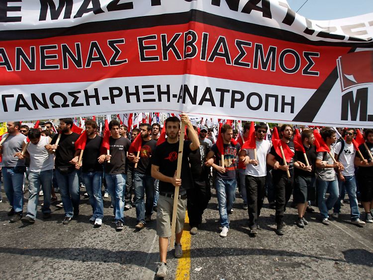 Brisante Lage in Athen: Das Lager der Gemäßigten sieht sich einer wachsenden Zahl an Unzufriedenen gegenüber.