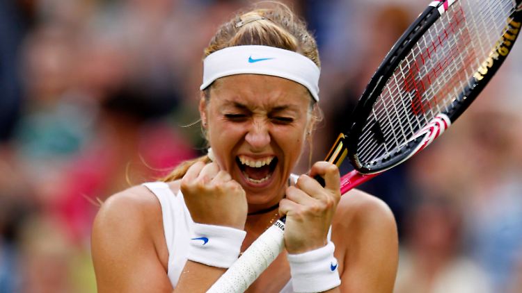 So sieht Freude aus: Sabine Lisicki.