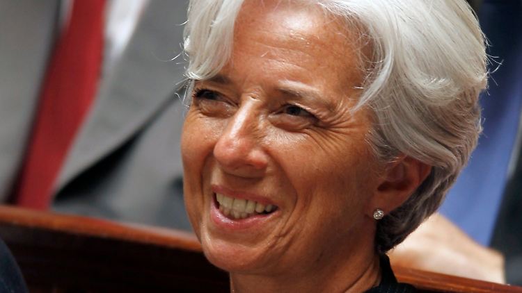 Am Ziel: Christine Lagarde.