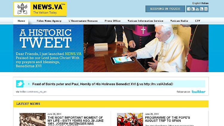 Gottes Werk und Apples Beitrag: Der Papst kommuniziert im Web 2.0