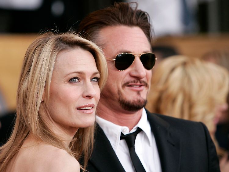 Standen kurz vor der Scheidung: Penn und seine Frau Robin Wright Penn.