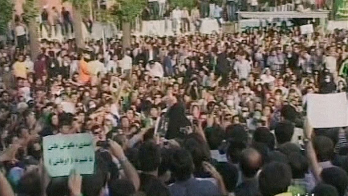 Proteste im Iran: Unliebsame Bilder von Demonstranten in Teheran.