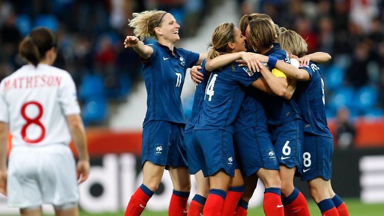 Viermal durfte Frankreich gegen enttäuschende Kanadierinnen ein Tor bejubeln.