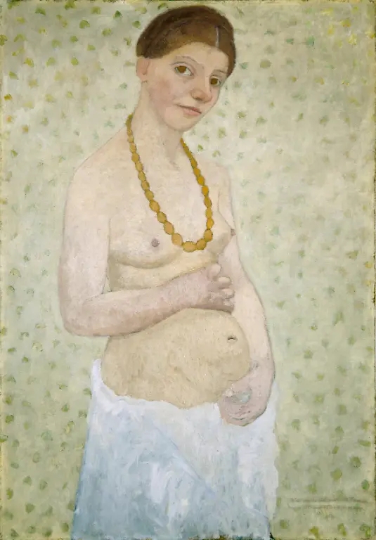 Paula-Modersohn-Becker-Selbstbildnis-am-6-Hochzeitstag