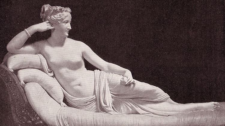 Der Stein des Anstoßes: Antonio Canova modellierte Pauline in Marmor.