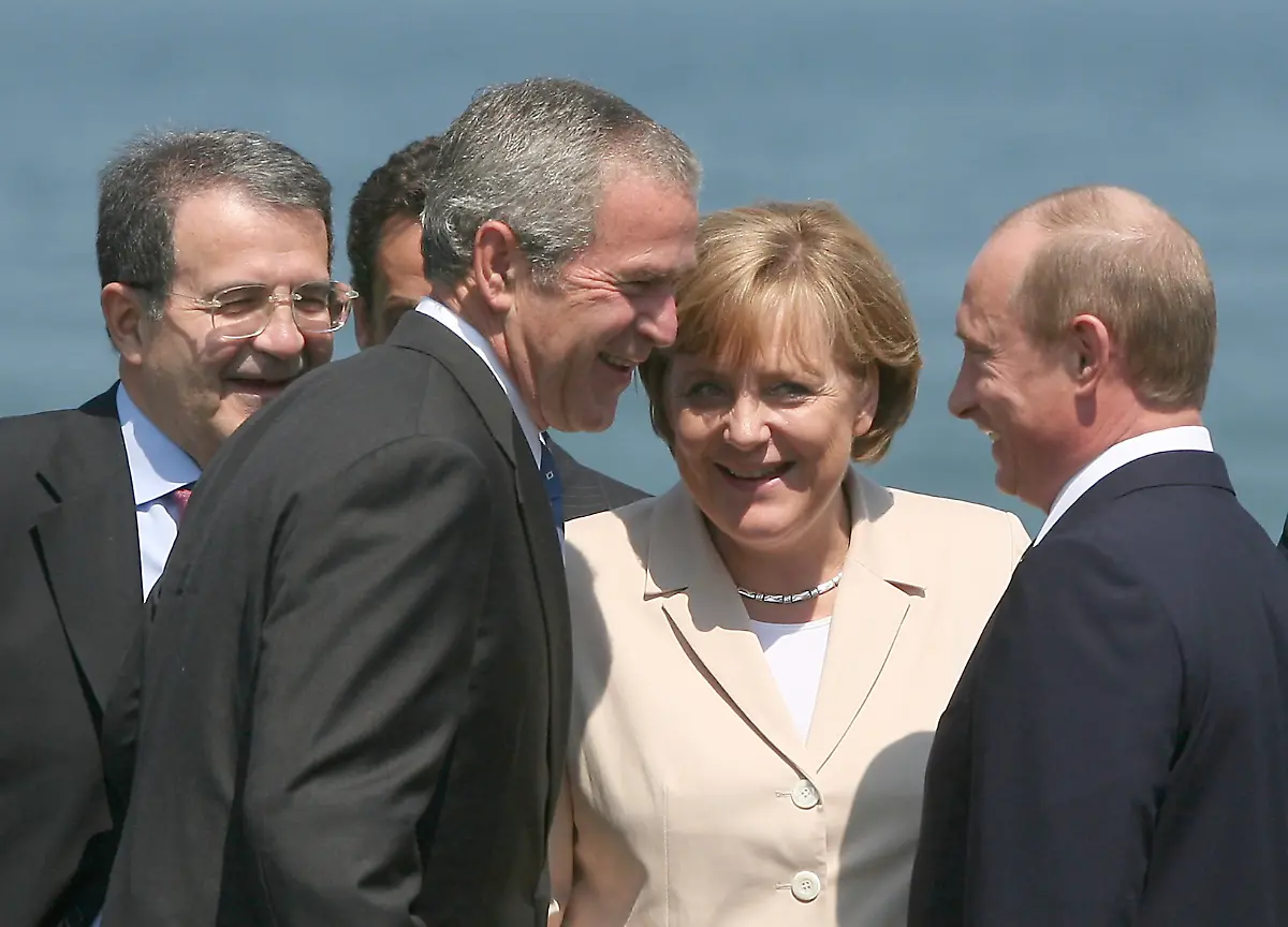 Merkel-Bush-Putin