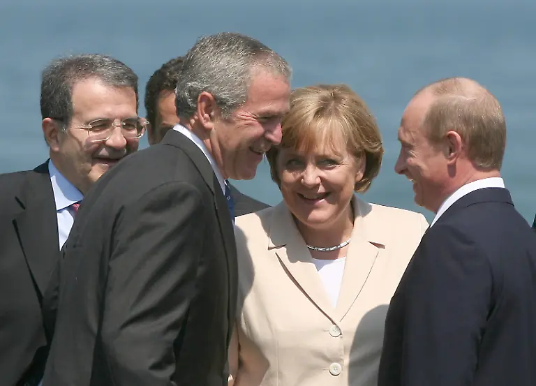 Merkel-Bush-Putin