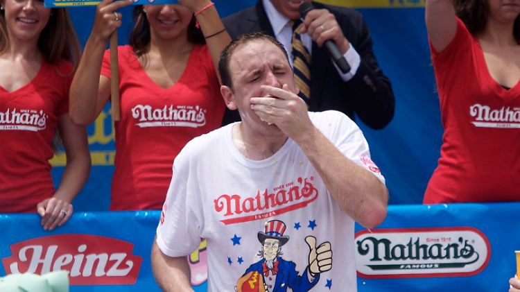 Ein Gourmet wird Joey Chestnut wohl nicht werden.