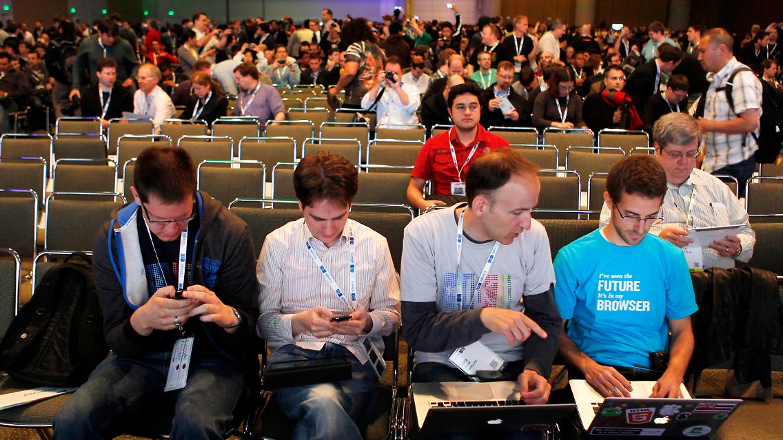 Google-Mitarbeiter bei einer Konferenz in San Francisco.