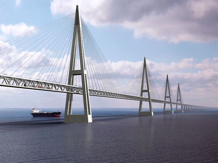 So soll sie aussehen - die Brücke über den Fehmarnbelt zwischen Deutschland und Dänemark.
