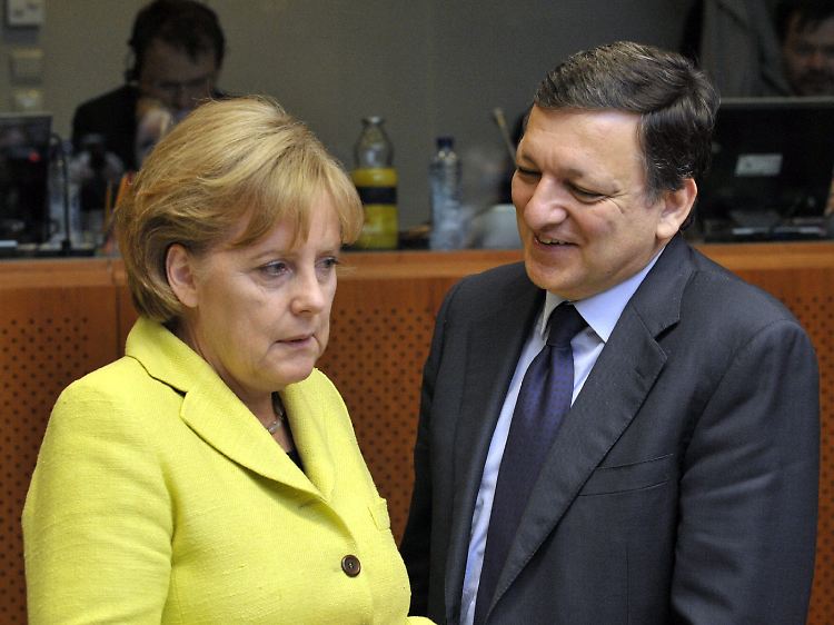 Parteifreunde: Kommissionspräsident Barroso und Kanzlerin Merkel.