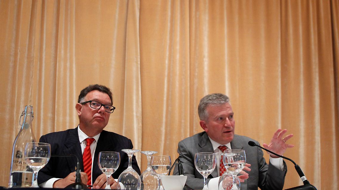 Reto Francioni und Duncan Niederauer.