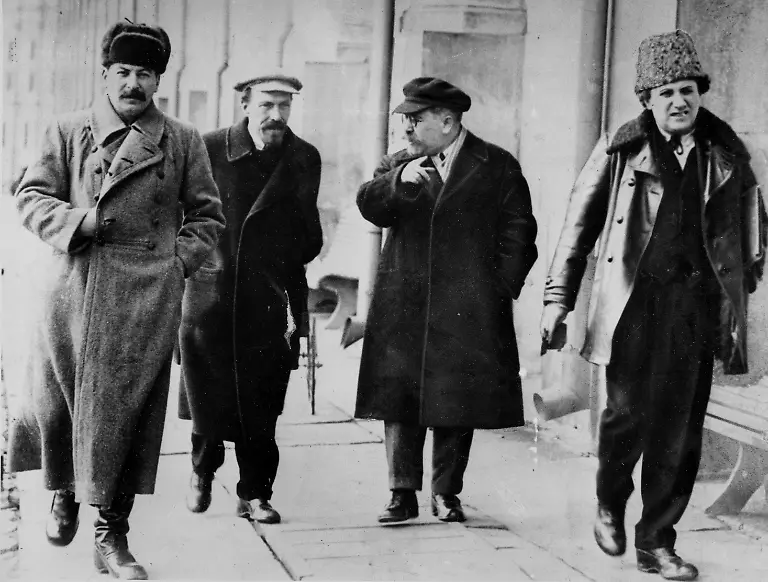 Stalin-Rykow-Kamenew-Sinowjew-1925