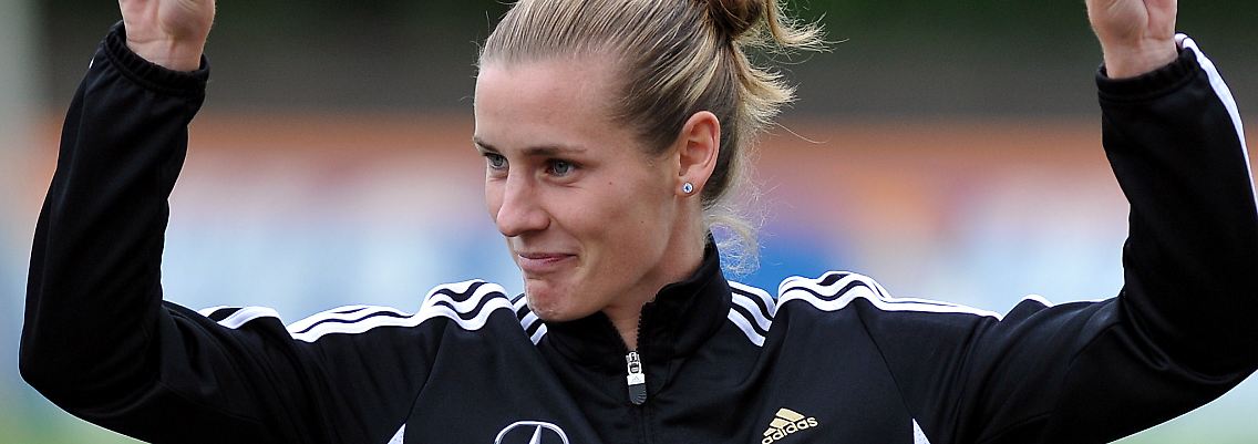 Bereitet sich stattdessen auf "die kleinen, flinken Japanerinnen" vor: Simone Laudehr.