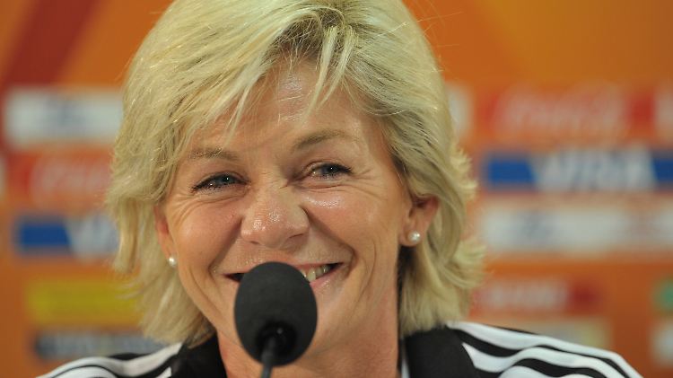 Optimistisch Bundestrainerin Silvia Neid: Die Kanzlerin war am Mittwoch da, jetzt können die Japanerinnen kommen.