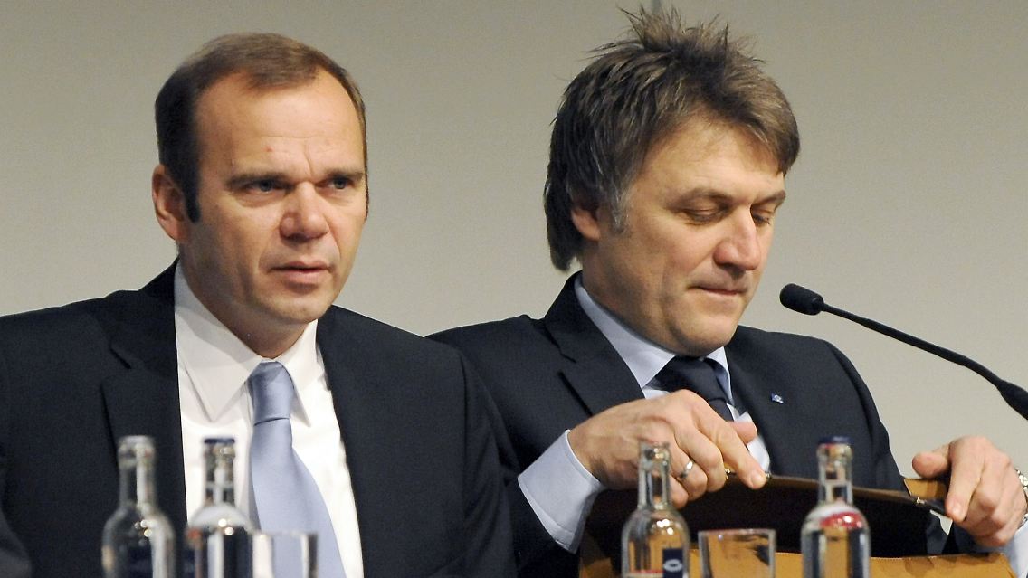 Keine Männerfreundschaft: Bernd Hoffmann und Dietmar Beiersdorfer.