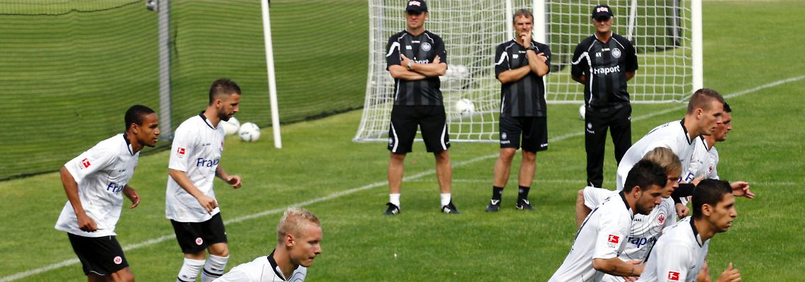 Schwitzen ist angesagt: Eintracht Frankfurt will wieder in das Fußball-Oberhaus.