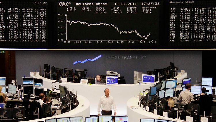Ein Hauch von Hoffnung kurz vor Feierabend: Der Dax am Montag.