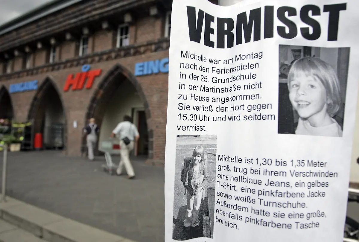 Michelle-Vermisstenanzeige